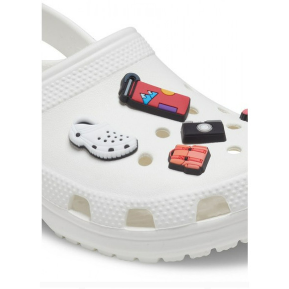 Crocs Uniquely You Women's Unisex Vacay Girls Jibbitz Shoe Charms, 5-Pack - Picture 2 of 6